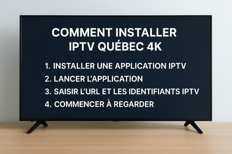 "Guide étape par étape pour installer IPTV Québec sur Smart TV, Android TV et appareils mobiles facilement"