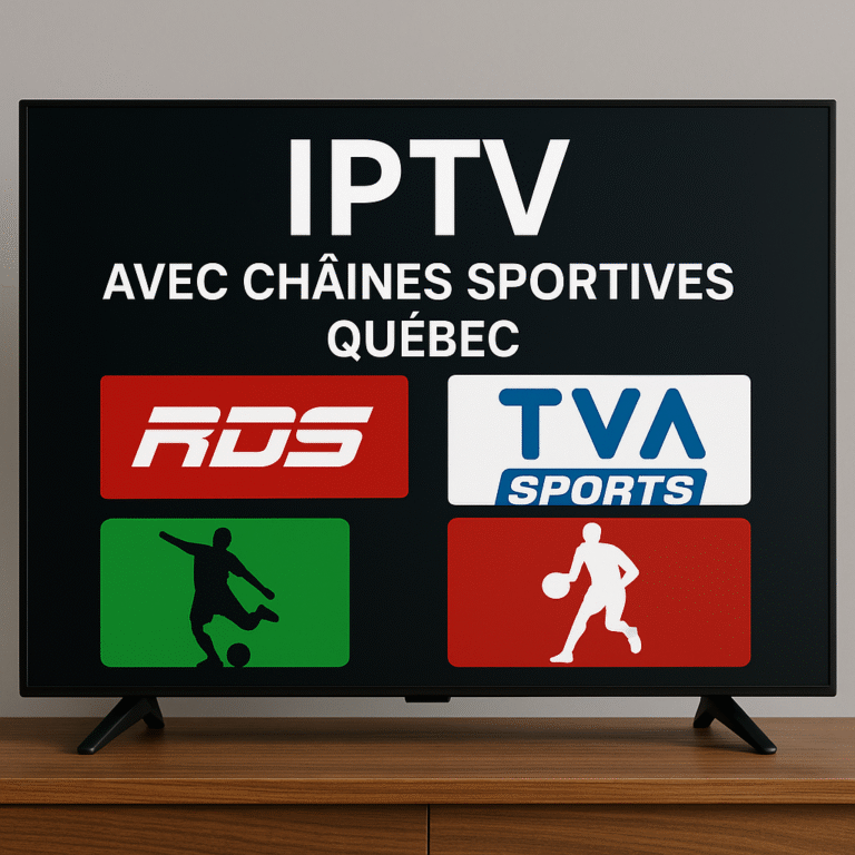 🖼️ ALT 2 : « Service IPTV Canada avec chaînes de sport populaires comme RDS, TVA Sports et TSN »