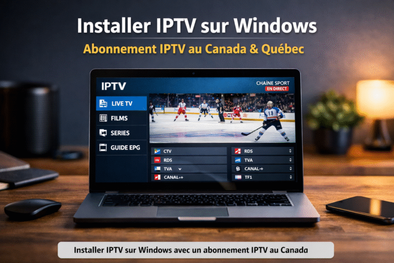 Installer IPTV sur Windows avec un abonnement IPTV au Canada et au Québec
