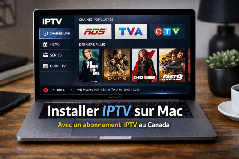Installer IPTV sur Mac avec un abonnement IPTV au Canada et au Québec