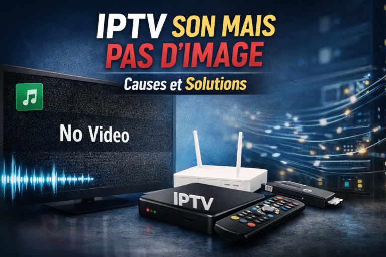 IPTV son mais pas d’image sur télévision avec boîtier IPTV