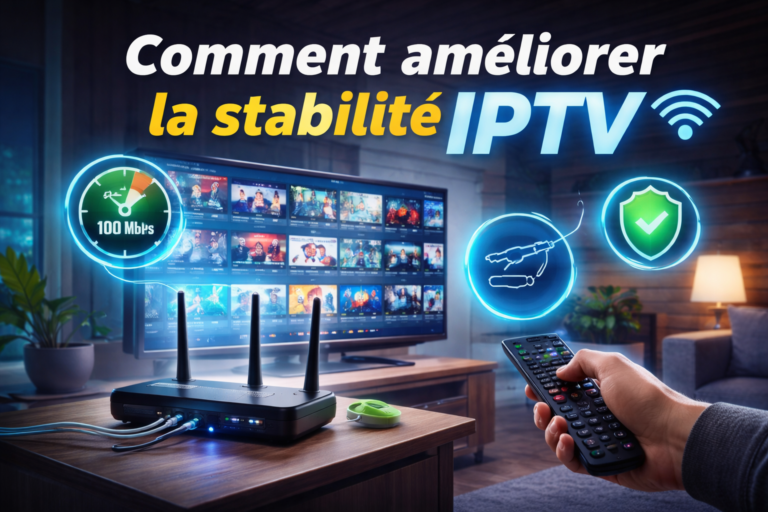 Comment améliorer la stabilité IPTV : service IPTV stable au Québec et au Canada avec connexion Internet rapide