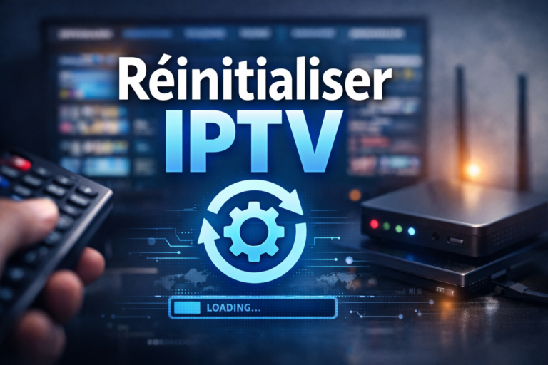 Réinitialiser une application IPTV pour résoudre les problèmes de service IPTV au Québec et au Canada