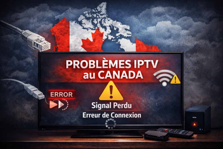 Problèmes IPTV spécifiques au Canada avec erreur de connexion et signal perdu sur télévision