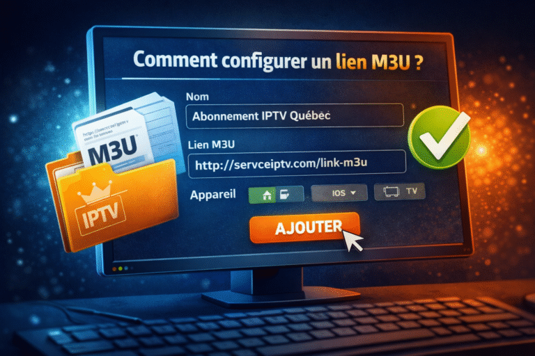 Configuration d’un lien M3U IPTV sur Android, iOS et Smart TV au Québec et au Canada