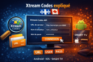 Xtream Codes expliqué IPTV avec configuration sur Android, iOS et Smart TV au Québec et au Canada