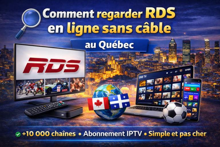👉 Comment regarder RDS en ligne sans câble au Québec grâce à un abonnement IPTV Québec compatible Smart TV, PC et mobile.