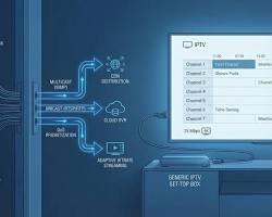 Schéma explicatif du Comment l’IPTV fonctionne de l'IPTV au Québec - IPTV Quebecc