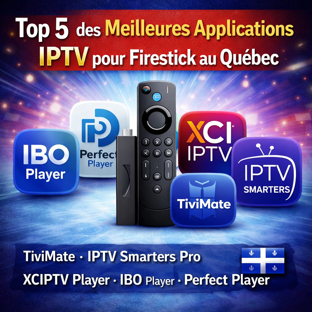 Top 5 des Meilleures Applications IPTV pour Firestick au Québec